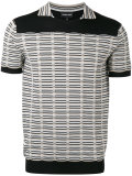 knitted detail contrast T-shirt 