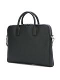 logo plaque zipped briefcase