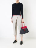colour block tote bag