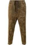 floral embroidered track trousers