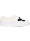 You! patch slip-on sneakers