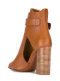 open toe shoe boots