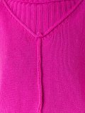 raw edge turtleneck pullover