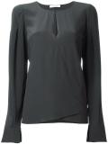 keyhole detail blouse 