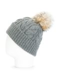 cable knit pompom beanie