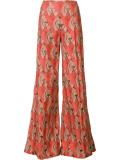 jacquard palazzo pants