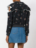 cold-shoulder detail sweatshirt
