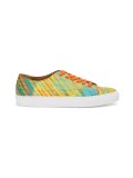 stitch stripe lace-up sneakers