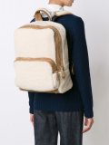 zipped fur backpack 