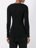 buttoned sleeve jumper