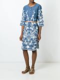 embroidered chambray dress