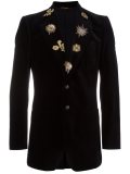 embroidered lapels blazer 