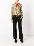 GG flared cropped trousers