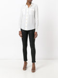 pocket front blouse