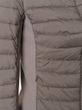 collarless padded jacket