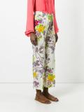floral print trousers