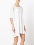 draped T-shirt dress