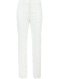 embroidered slim-fit trousers 