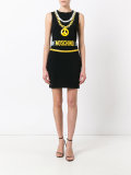 trompe-l'oeil chain necklace dress