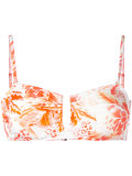 floral print bikini top