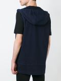 denim zipped waistcoat