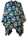 floral print poncho