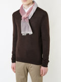checked neck scarf