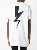 lightning bolt print T-shirt