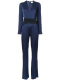 contrast waistband jumpsuit