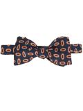 oval print bow tie