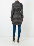 double-breasted parka coat
