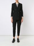 high-waisted tailored trousers