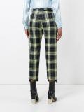 checked tailored trousers