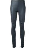 stretch leather leggings