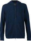 knitted zip hoodie