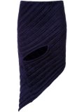 asymmetric cut out skirt