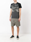 contrast sleeve T-shirt