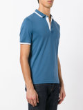 contrast trim polo top