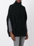 cable knit zipped jacket
