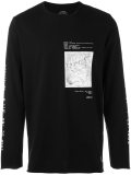 map print longsleeved T-shirt 