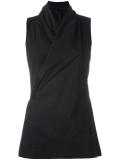wrap vest blouse