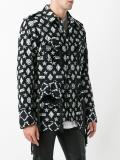Monogram x Latin gathered coat