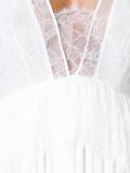 halterneck lace detail dress