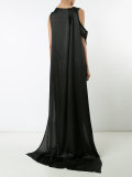 stylised sleeve evening dress 