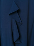 ruffle slit gown