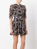 floral bee print mini dress