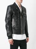 lace-up biker jacket