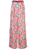 abstract print palazzo trousers