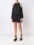 cold shoulder draped dress