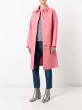 button up hooded coat 
